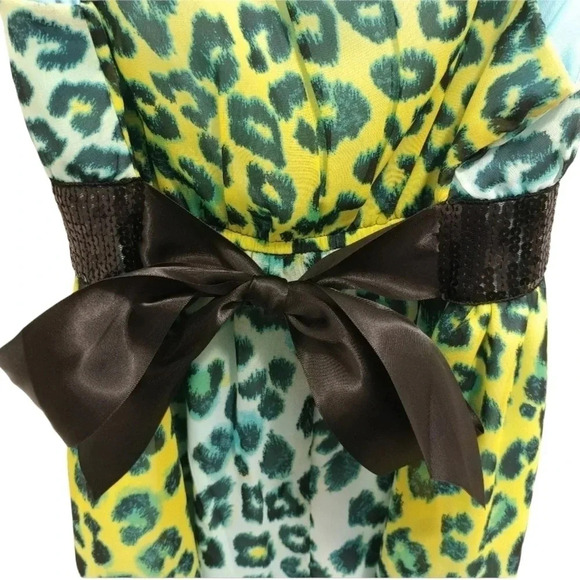 ๐HP๐ Holiday Editions Girls Leopard / Cheetah Dress - Picture 5 of 8